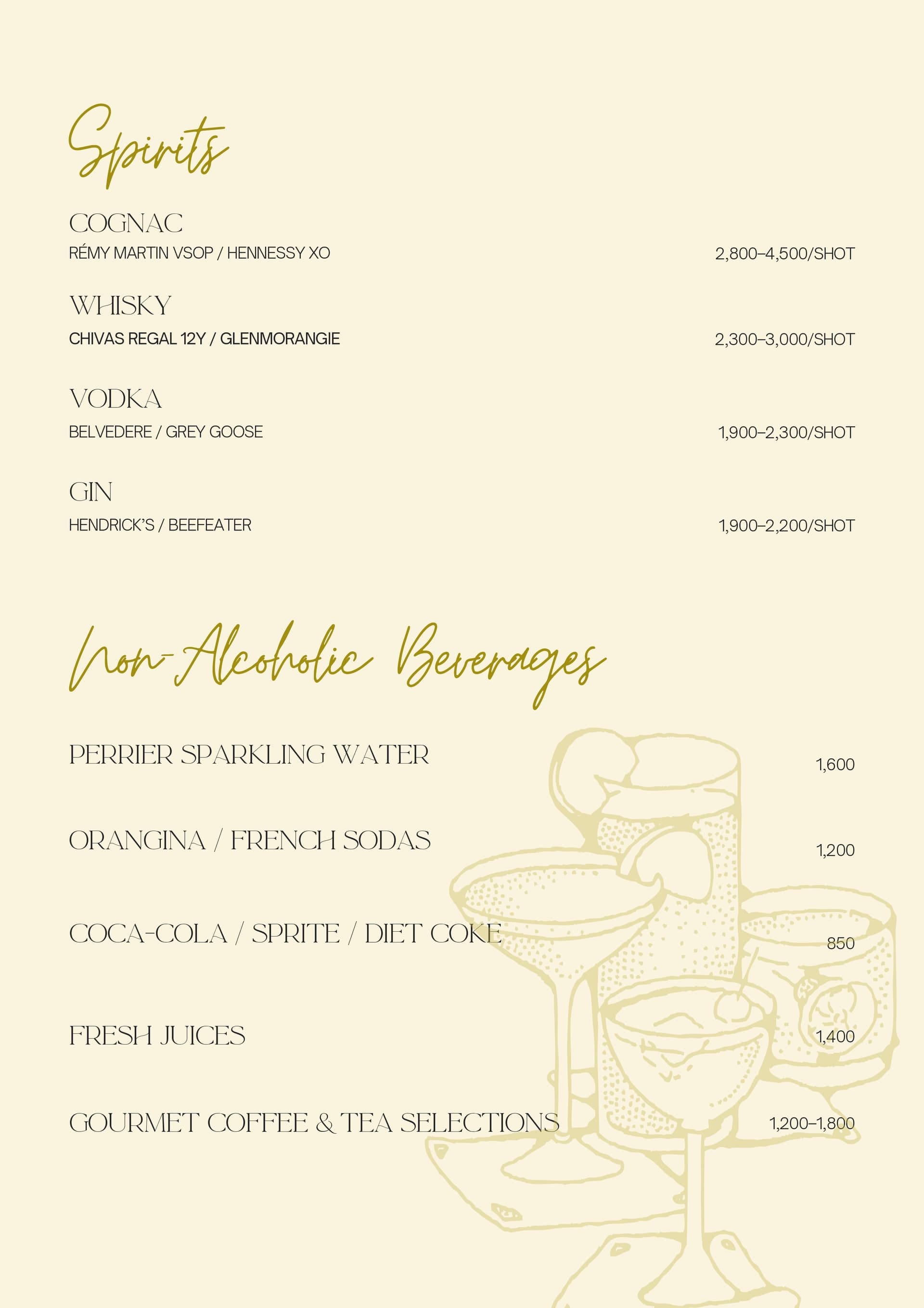 Lumière Menu Page 5