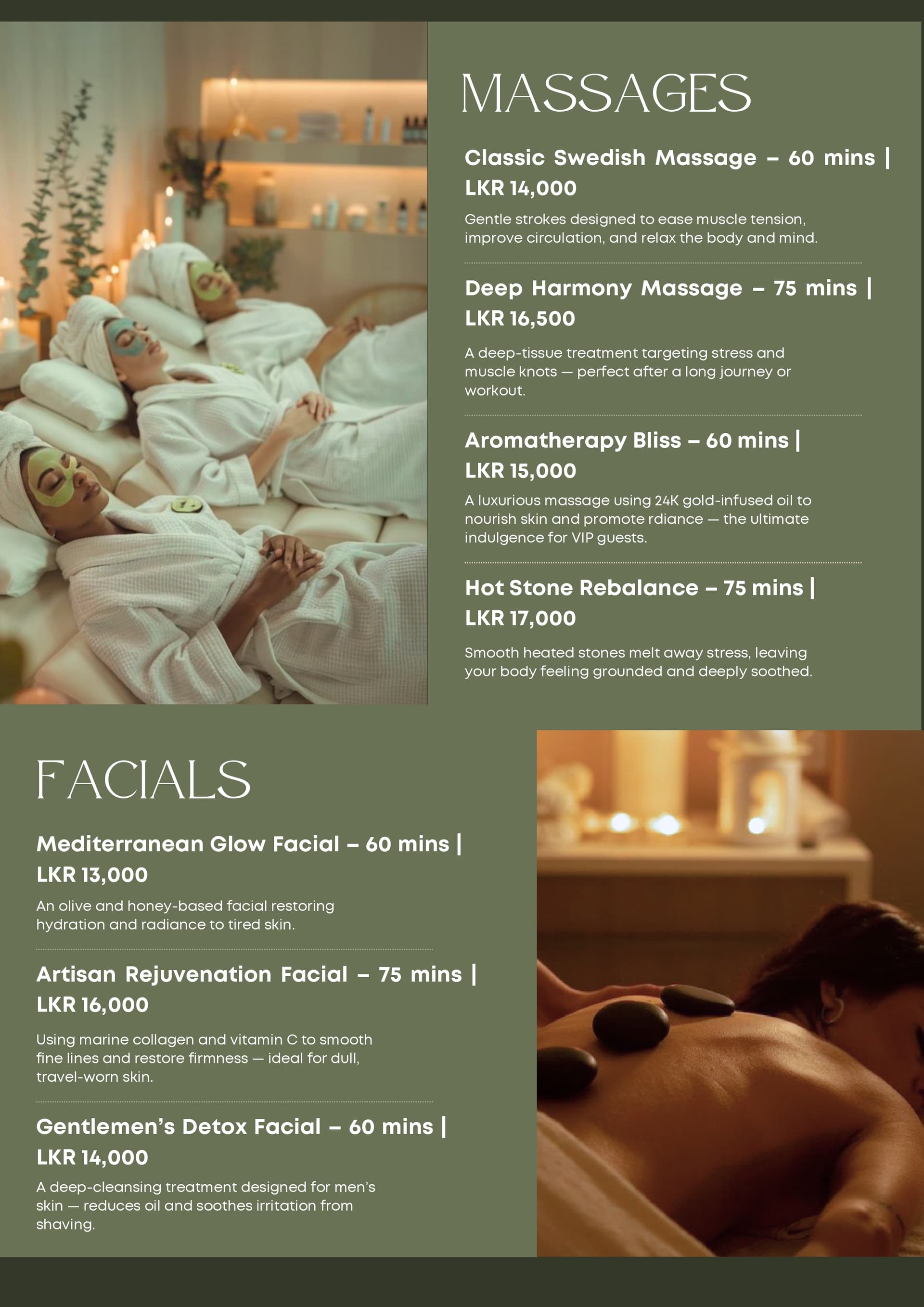 SPA Menu Page 2